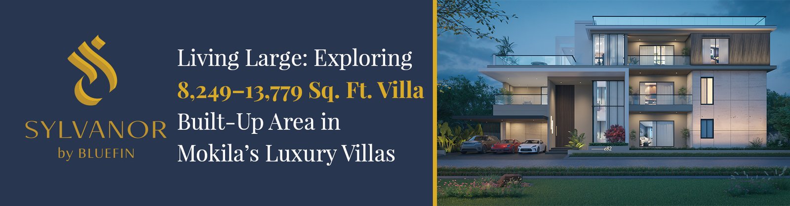 Living Large: Exploring 8,249–13,779 Sq. Ft. Villa Built-Up Area in Mokila's Luxury Villas